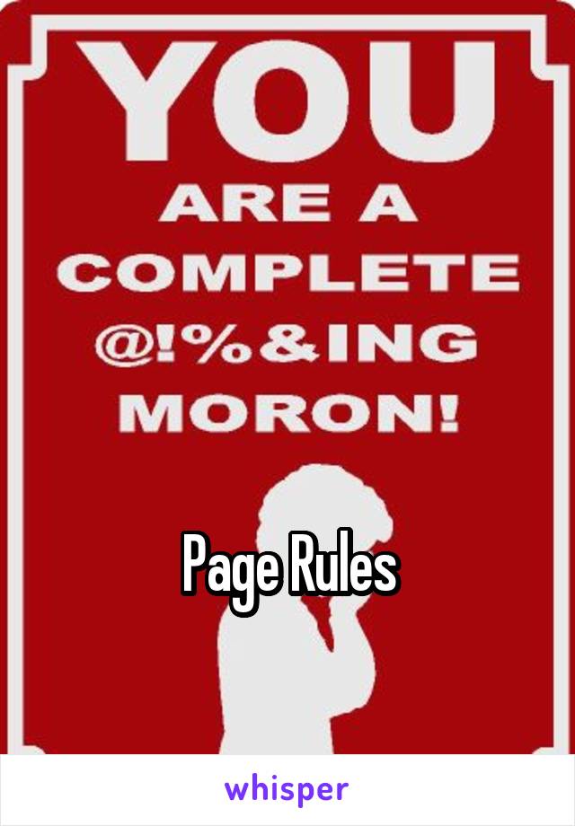 



Page Rules