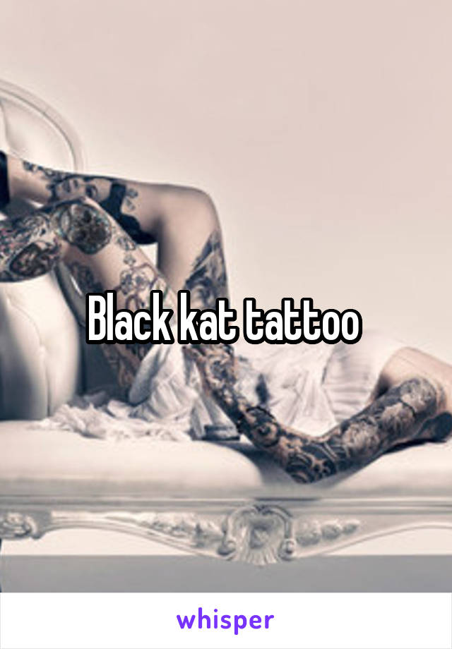 Black kat tattoo 