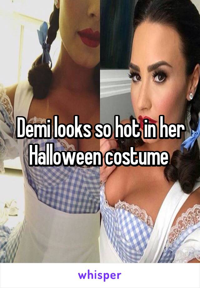 Demi looks so hot in her Halloween costume 
