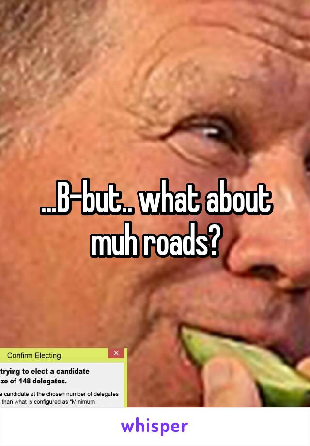 ...B-but.. what about muh roads?