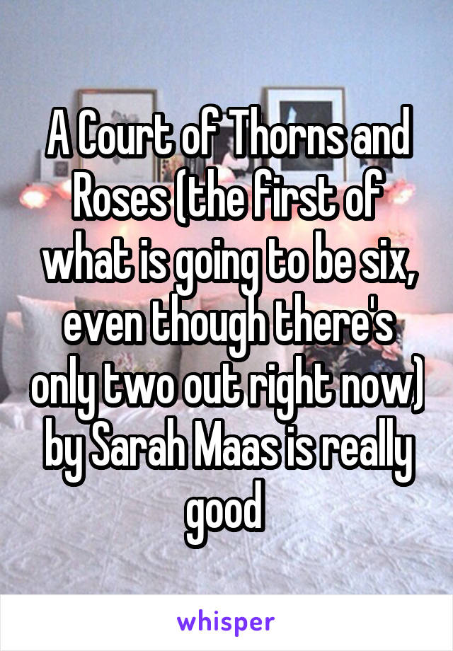 A Court of Thorns and Roses (the first of what is going to be six, even though there's only two out right now) by Sarah Maas is really good 