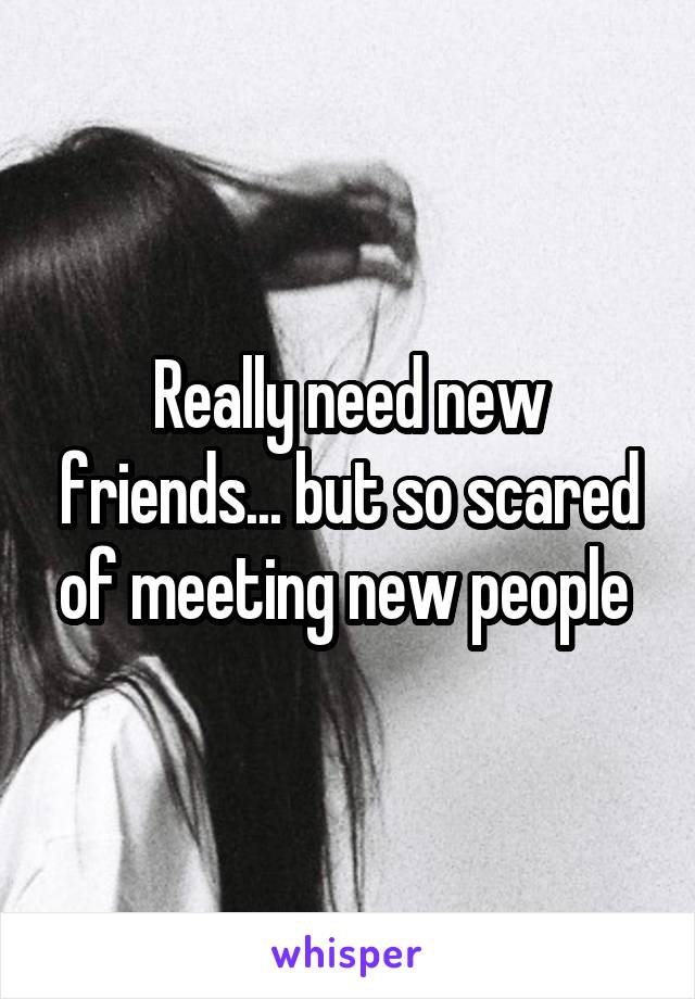 Really need new friends... but so scared of meeting new people 