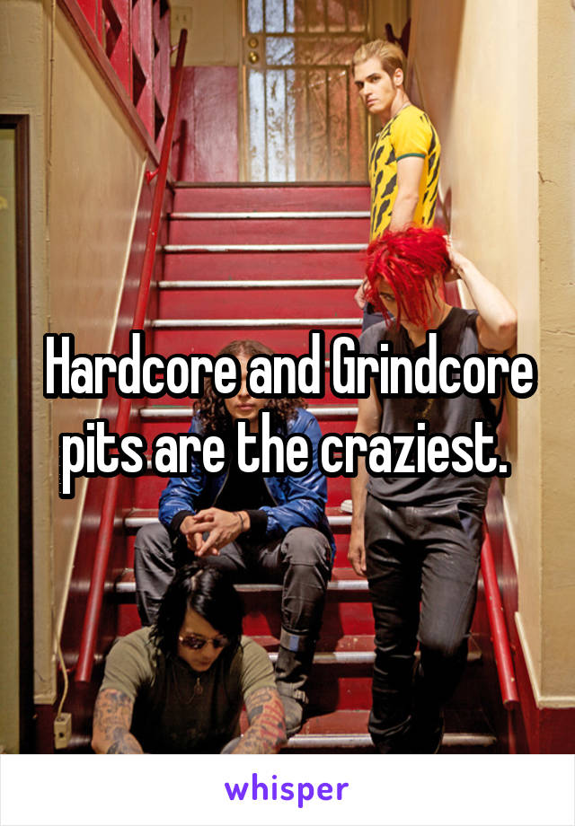 Hardcore and Grindcore pits are the craziest. 