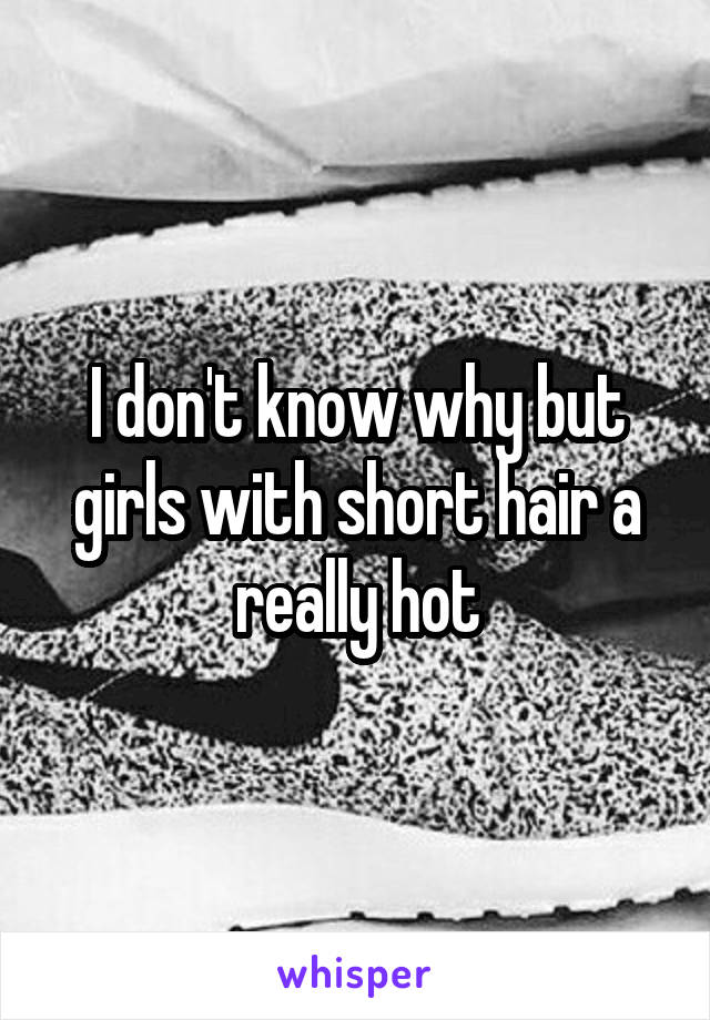 I don't know why but girls with short hair a really hot