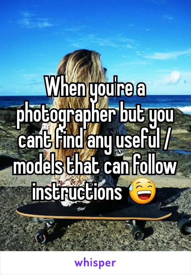 When you're a  photographer but you cant find any useful /  models that can follow instructions 😅