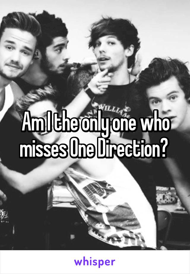 Am I the only one who misses One Direction? 