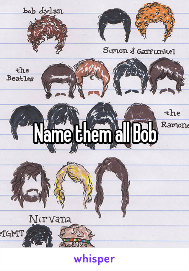 Name them all Bob