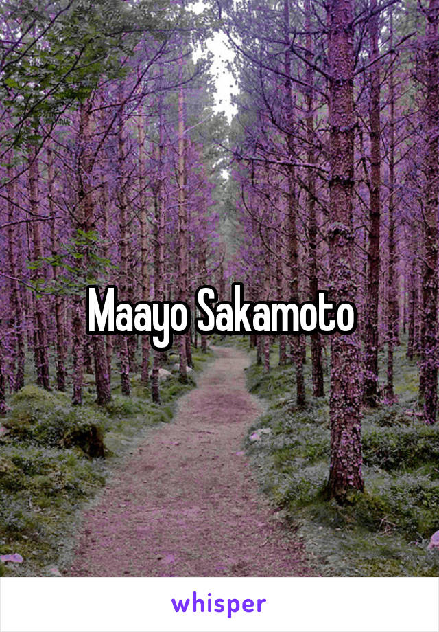 Maayo Sakamoto