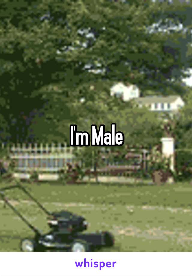 I'm Male