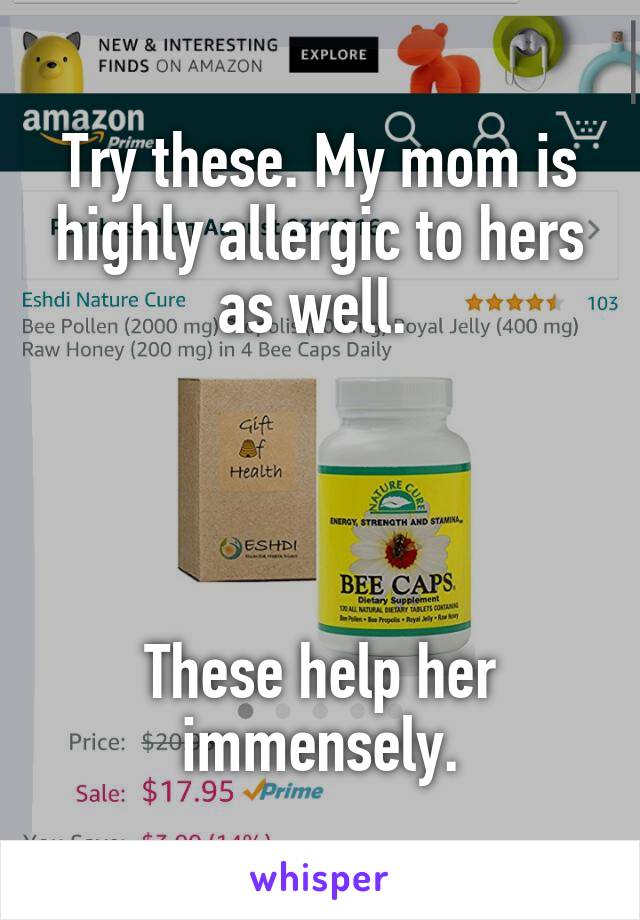 Try these. My mom is highly allergic to hers as well. 




These help her immensely.
