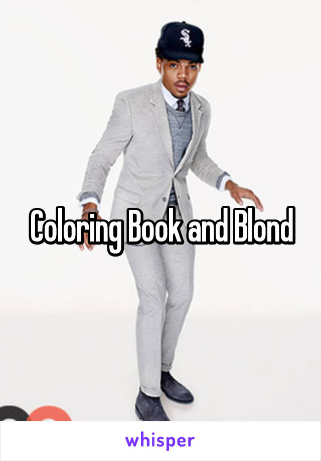 Coloring Book and Blond