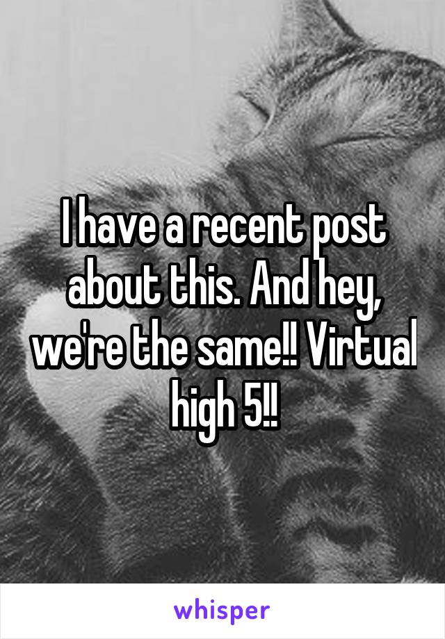 I have a recent post about this. And hey, we're the same!! Virtual high 5!!