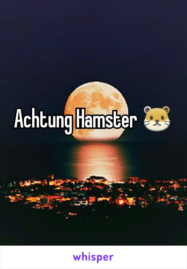 Achtung Hamster 🐹