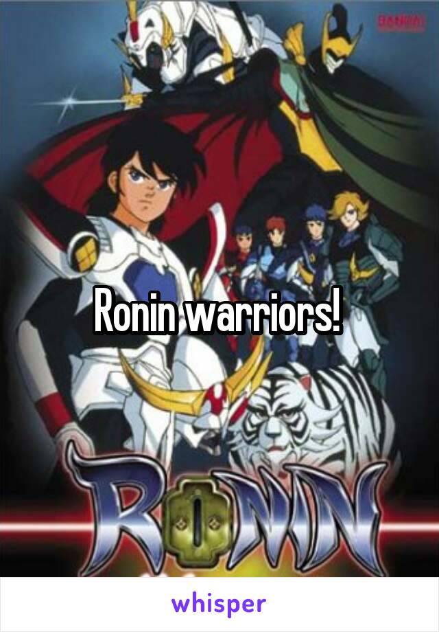 Ronin warriors! 