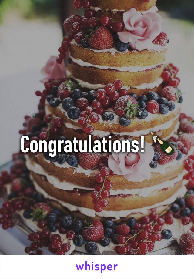 Congratulations! 🍾