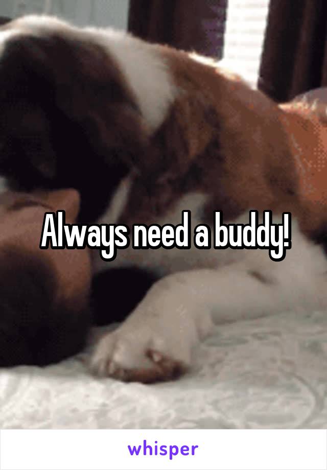Always need a buddy!