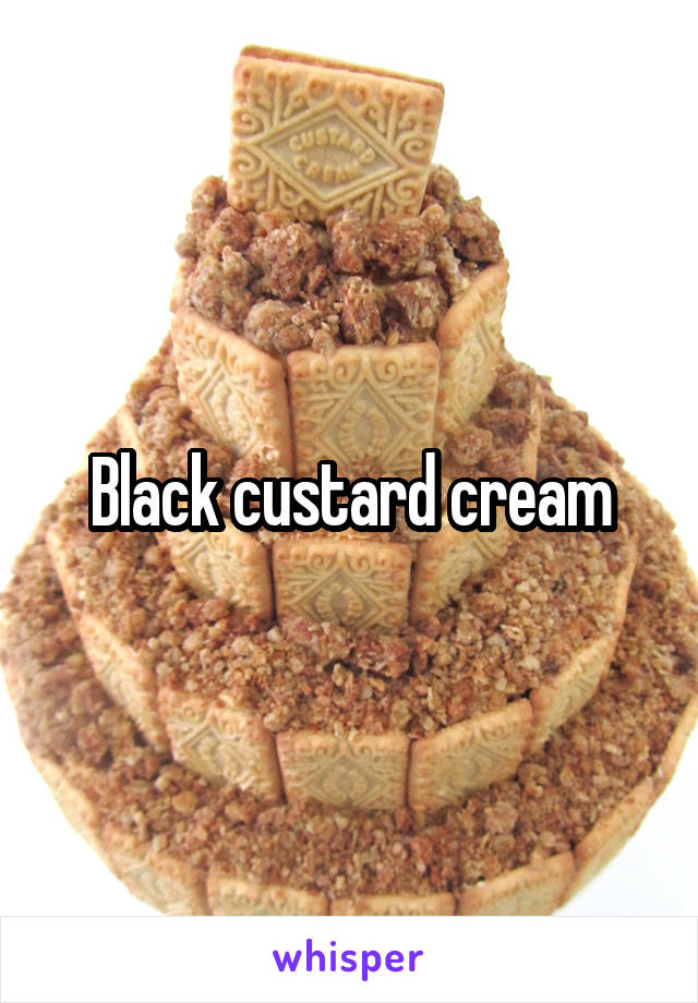 Black custard cream