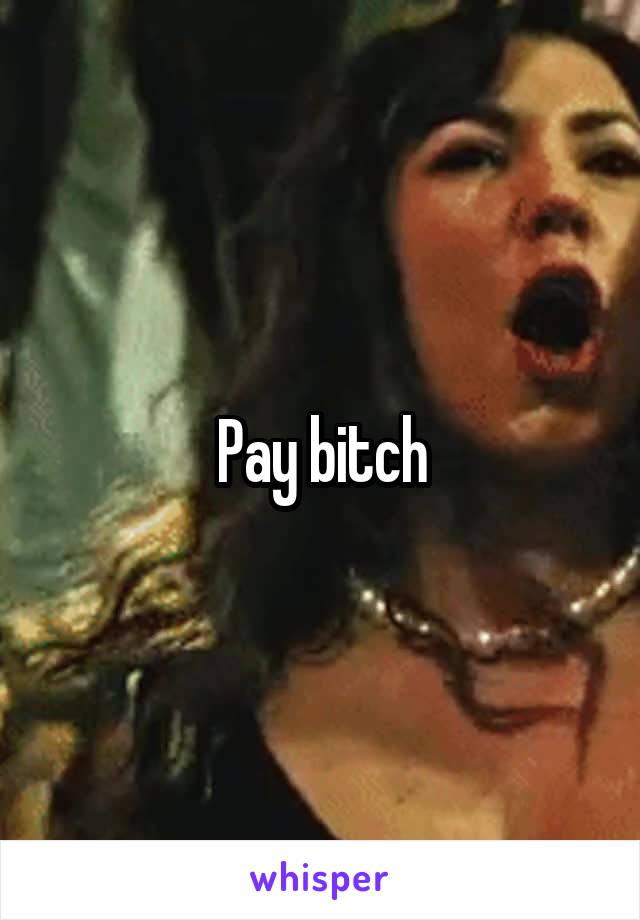 Pay bitch