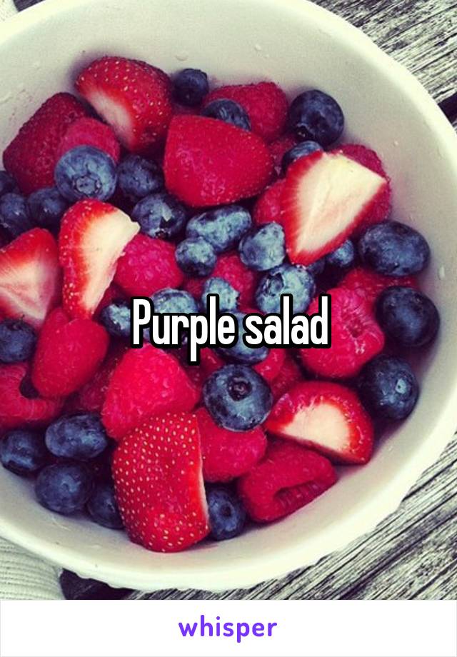 Purple salad