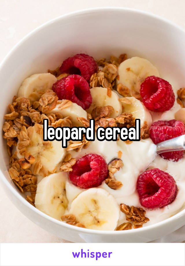 leopard cereal 