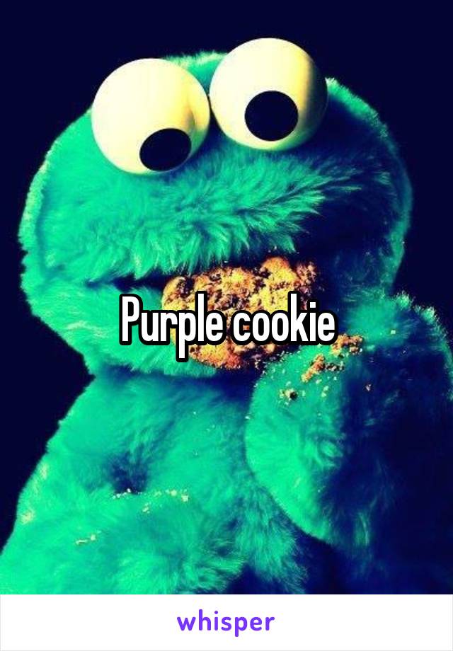 Purple cookie