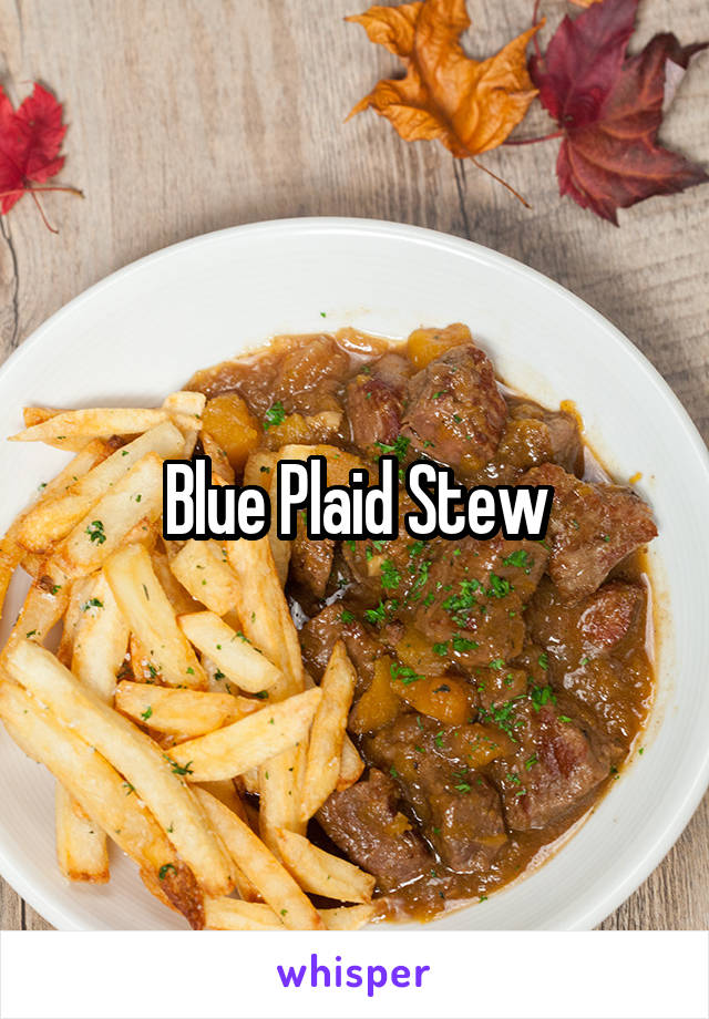 Blue Plaid Stew