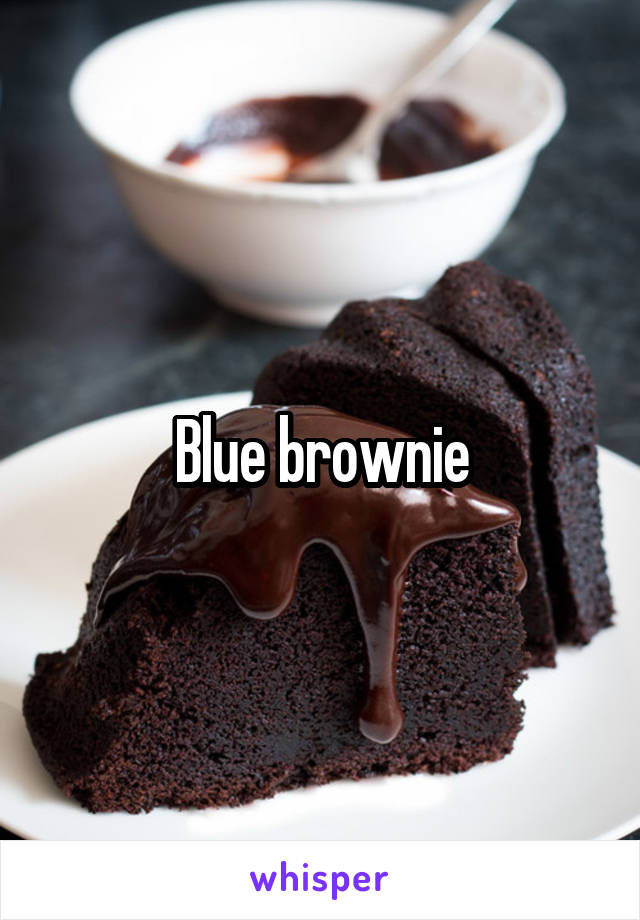 Blue brownie