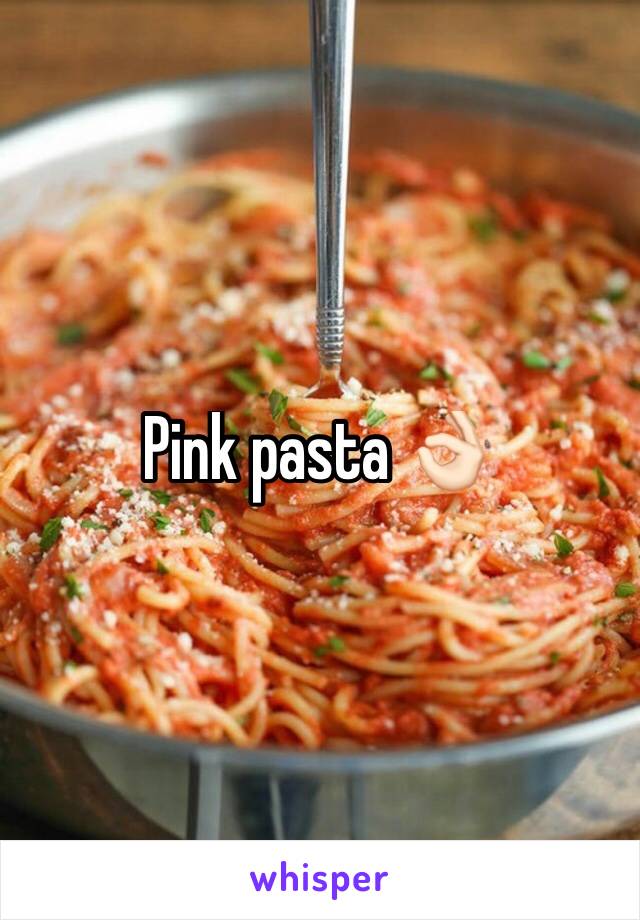 Pink pasta 👌🏻