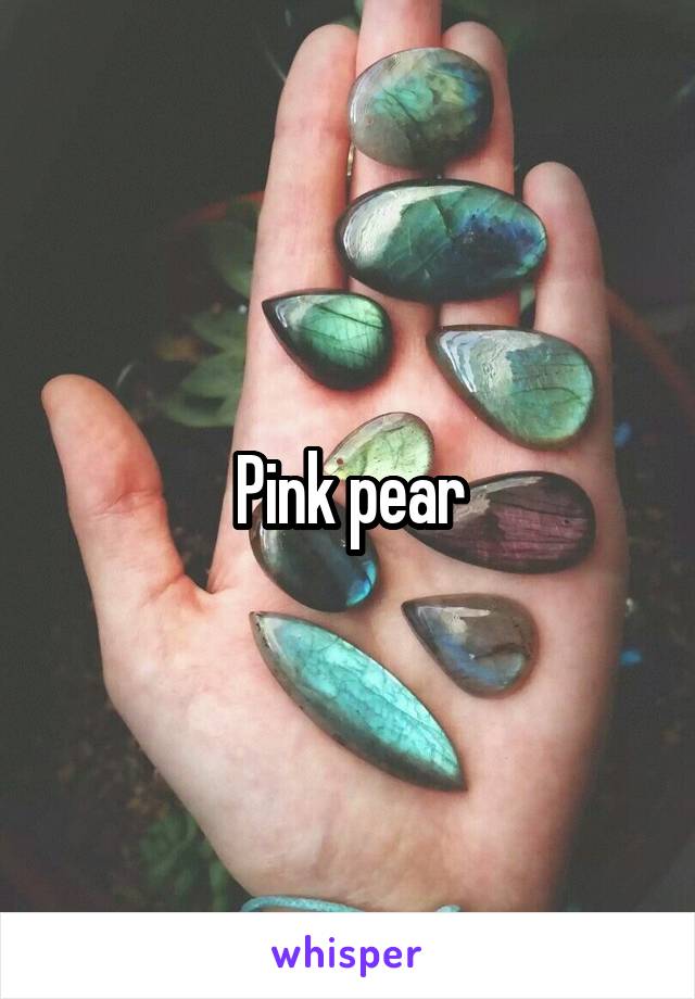 Pink pear