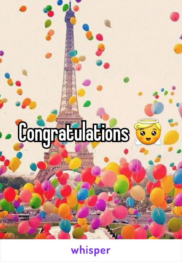 Congratulations 😇
