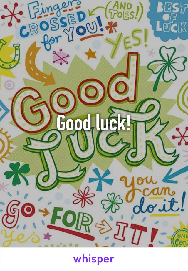Good luck!
