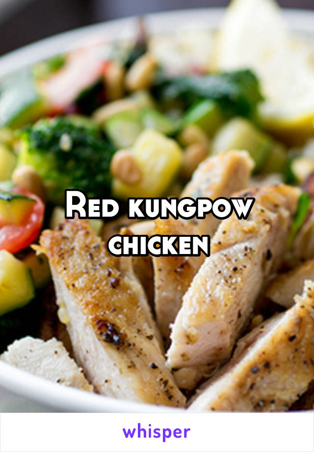 Red kungpow chicken