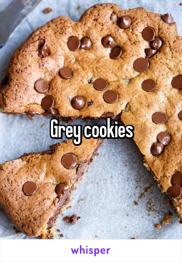 Grey cookies
