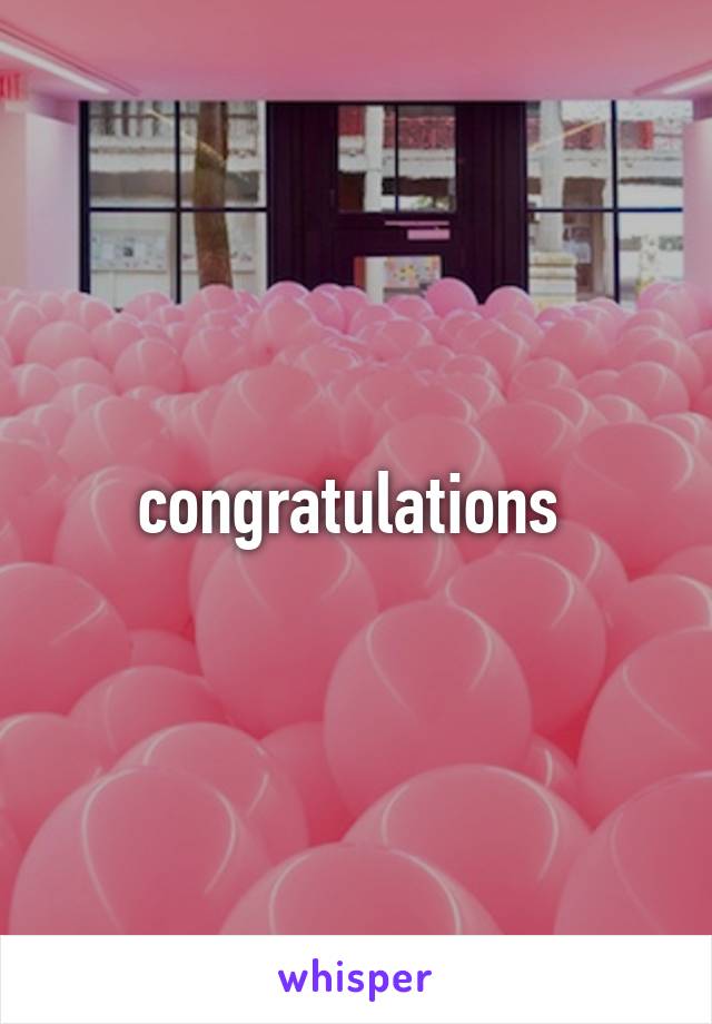 congratulations 