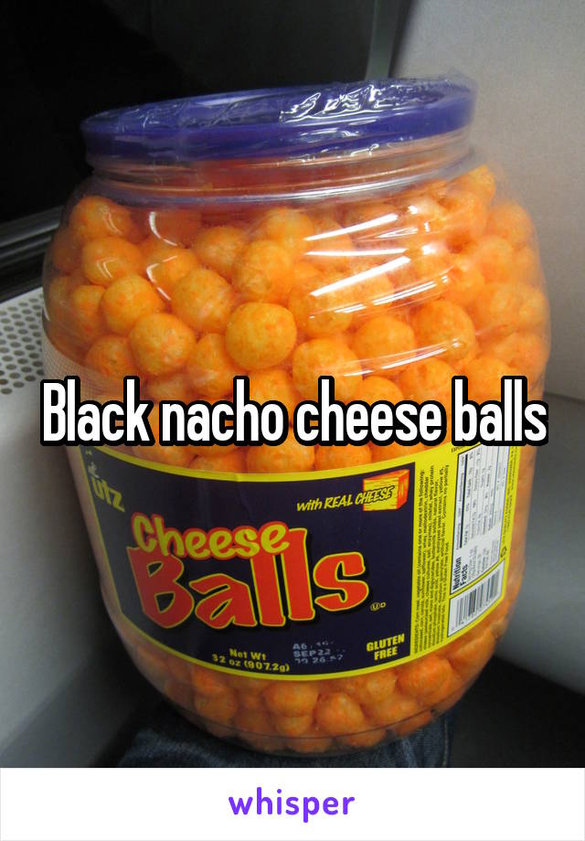 Black nacho cheese balls