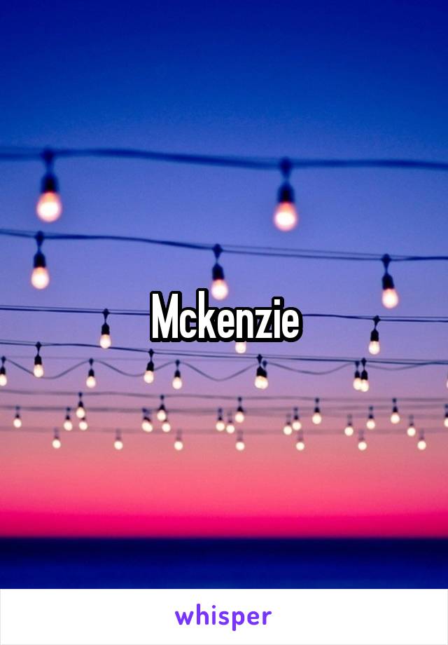 Mckenzie