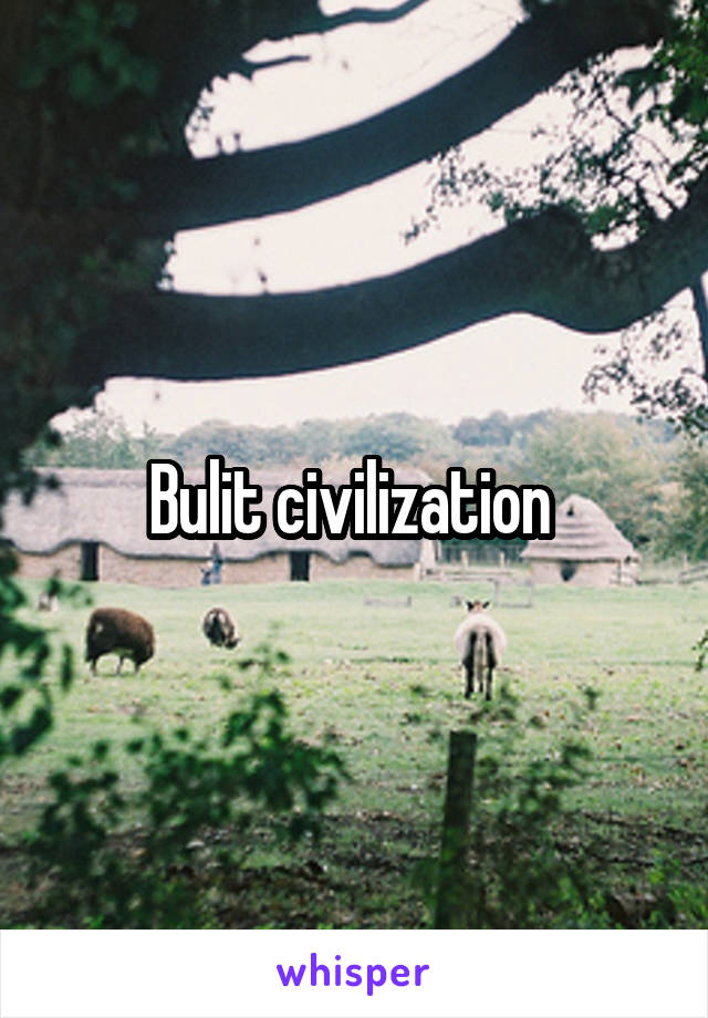 Bulit civilization 