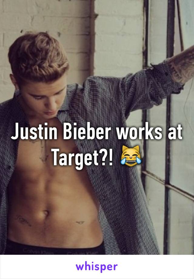 Justin Bieber works at Target?! 😹