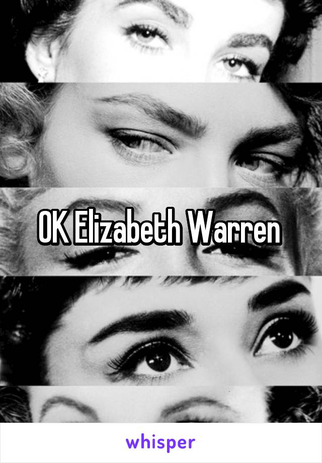 OK Elizabeth Warren 