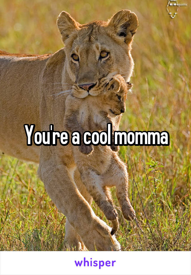 You're a cool momma