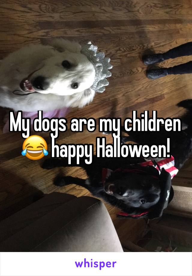 My dogs are my children 😂 happy Halloween!