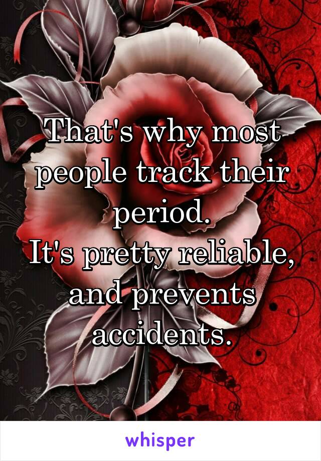 That's why most people track their period.
It's pretty reliable, and prevents accidents.