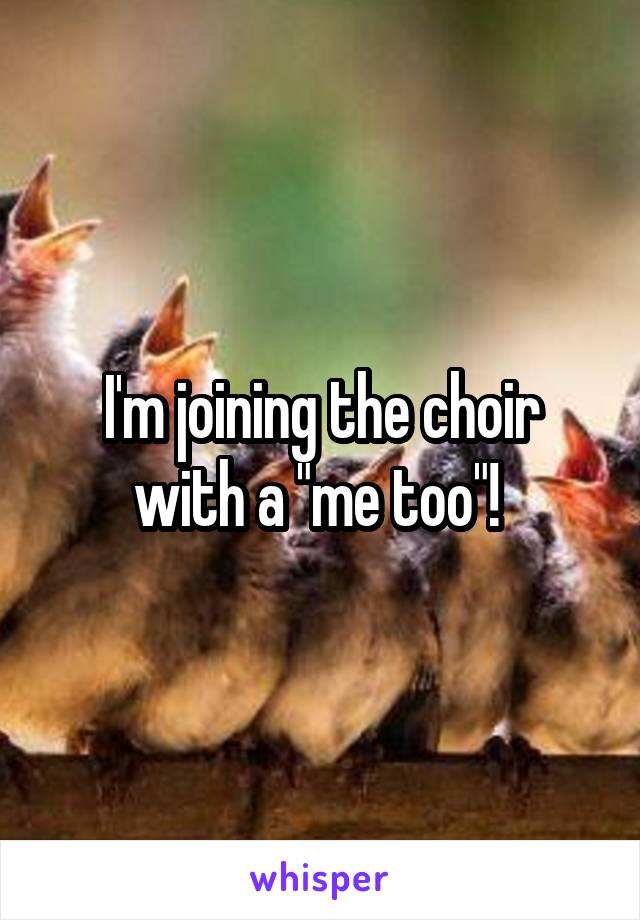 I'm joining the choir with a "me too"! 