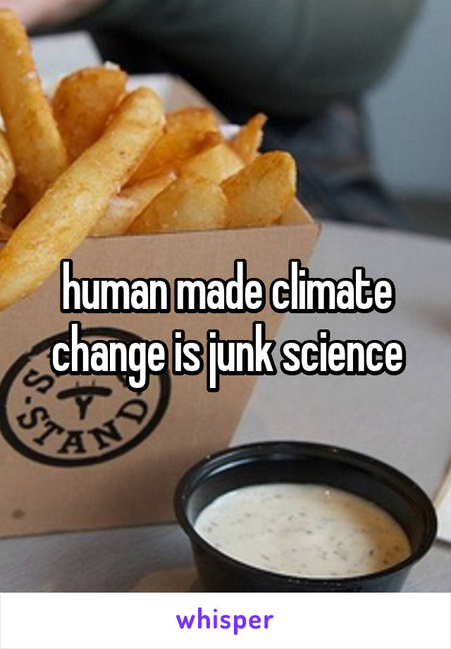human made climate change is junk science