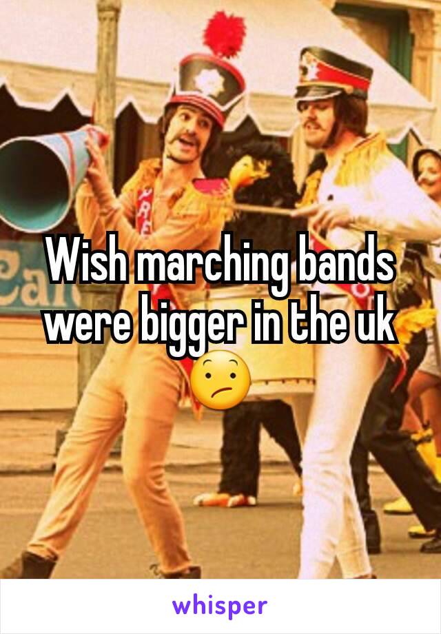 Wish marching bands were bigger in the uk😕