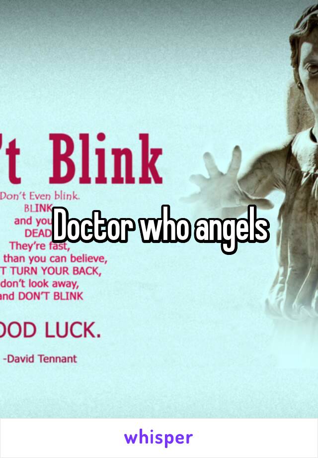 Doctor who angels