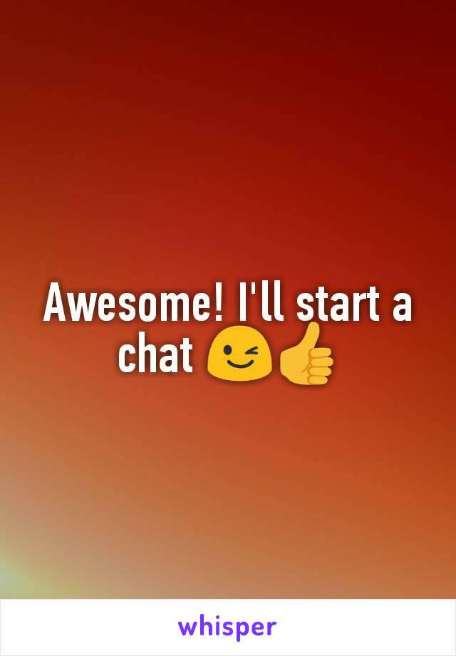 Awesome! I'll start a chat 😉👍