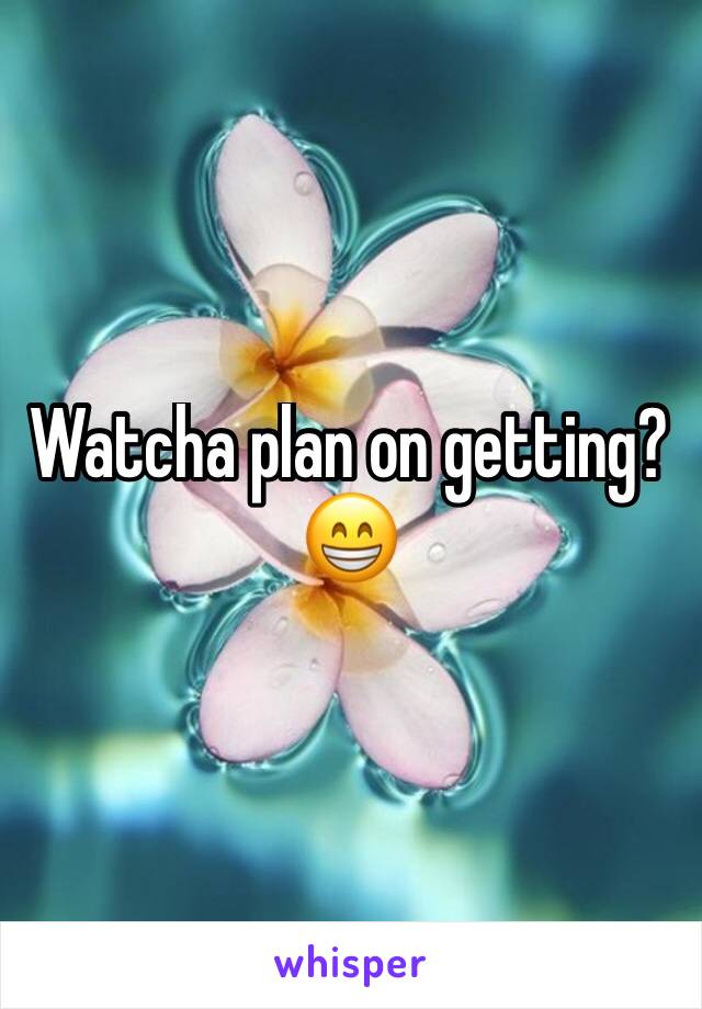 Watcha plan on getting? 😁