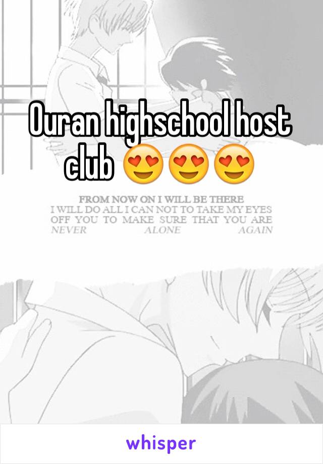 Ouran highschool host club 😍😍😍
