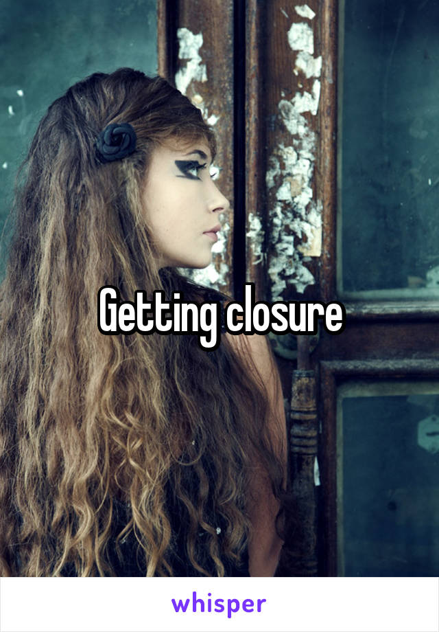 Getting closure